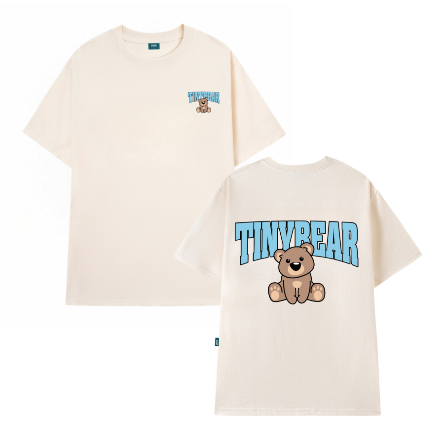 Áo thun unisex hình gấu in 2 mặt nhiều mẫu local brand 𝐖𝐞 𝐓𝐞𝐞 dáng oversize rộng- T006_thumbnail_4