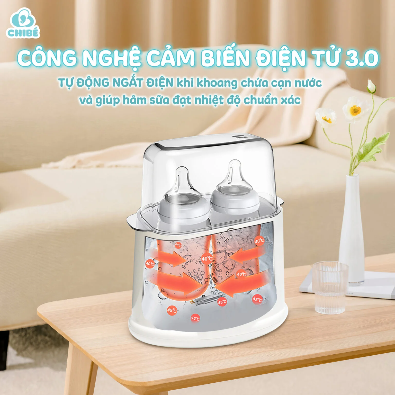 MÁY HÂM SỮA ĐÔI CHIBE CB017_thumbnail_3