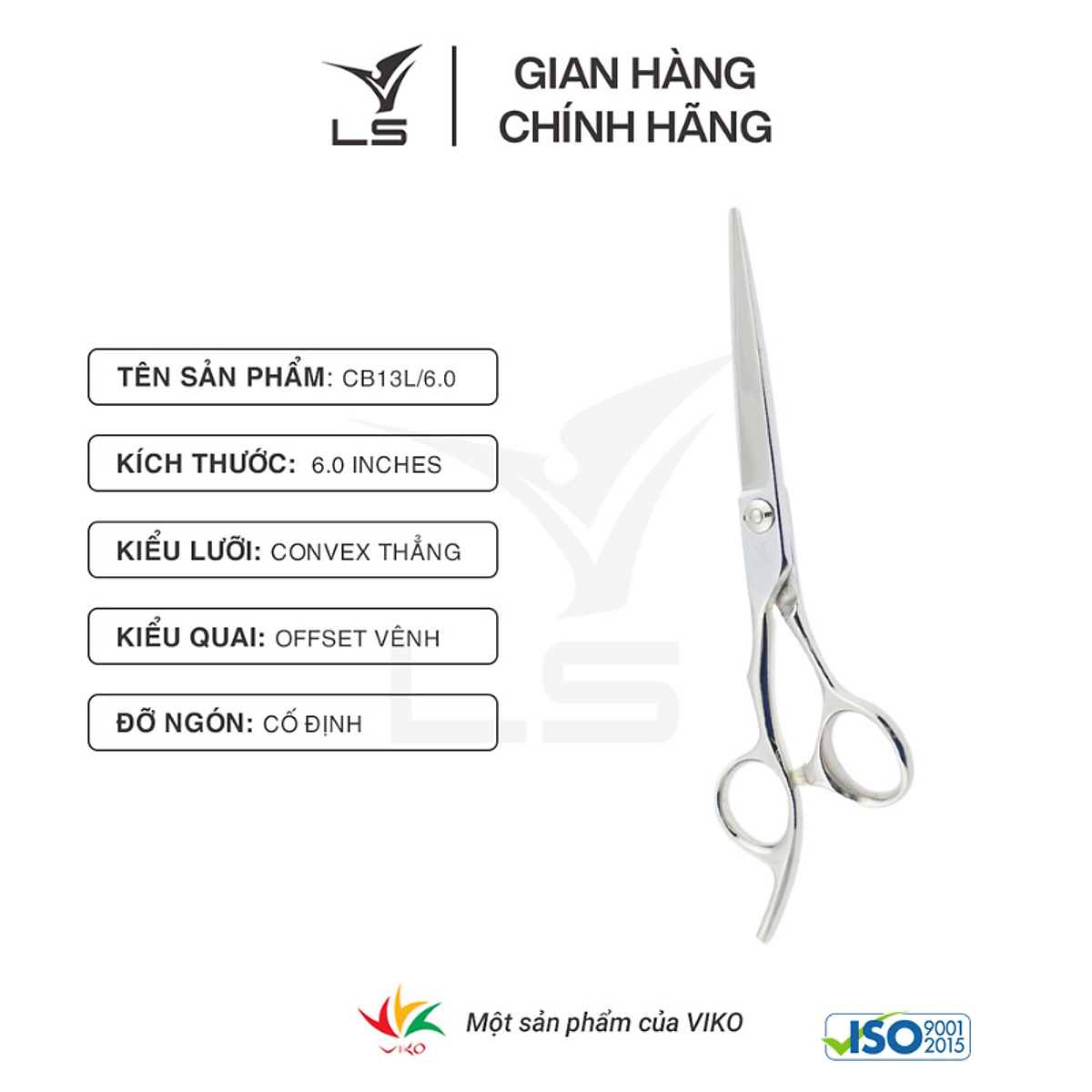 Kéo cắt tóc Viko LS CB13L/6.0  (Tay trái)_thumbnail_9