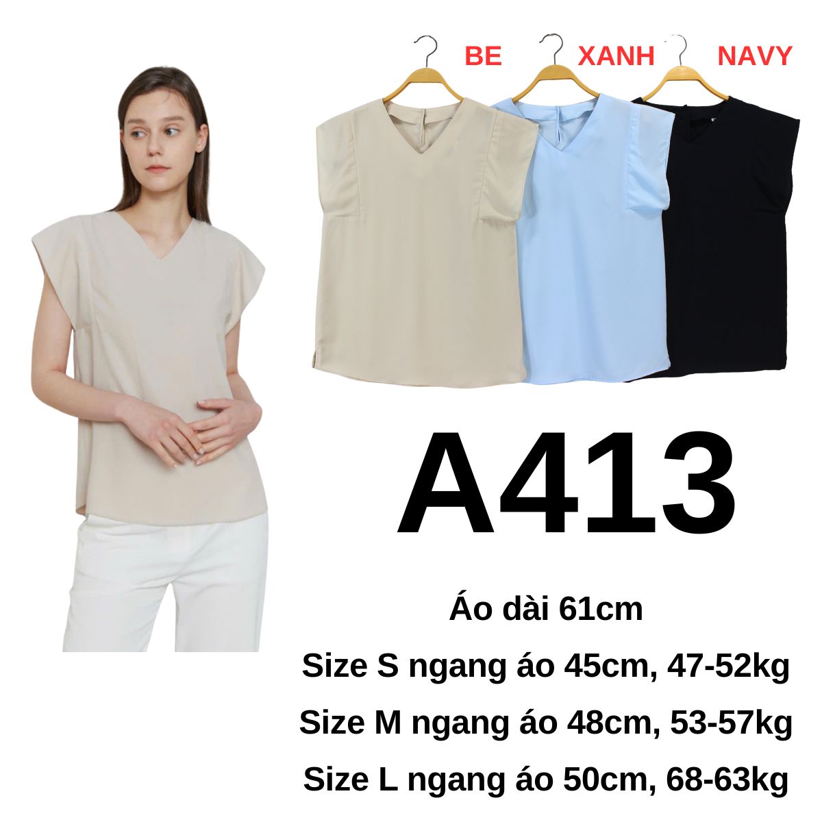 A413 Áo kiểu Hàn