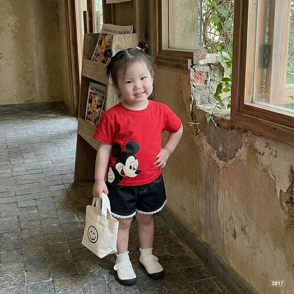 Áo thun bé trai bé gái Chuột Mickii Kado 3617_thumbnail_3