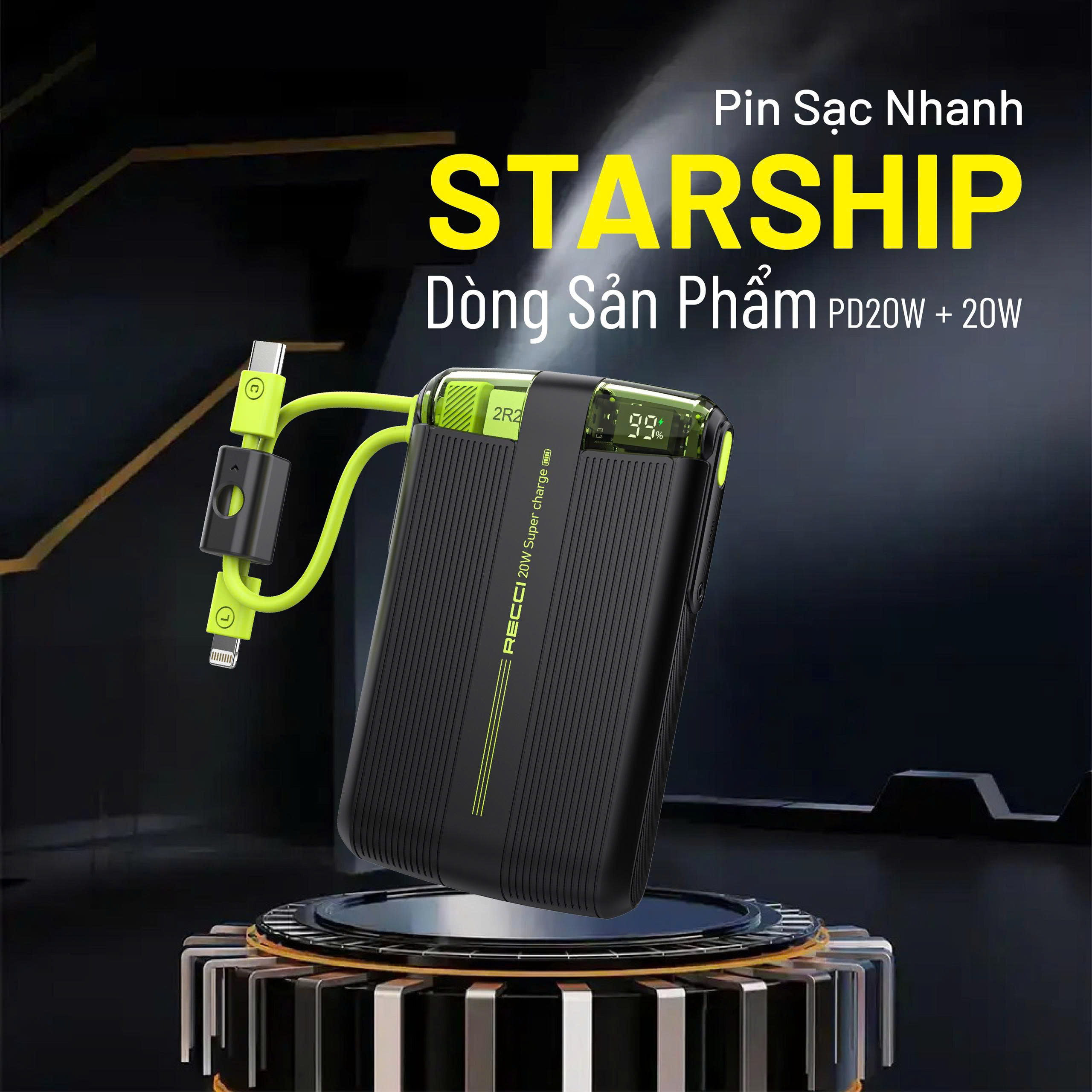 Sạc Dự Phòng Recci  ( 10000mah )_thumbnail_0