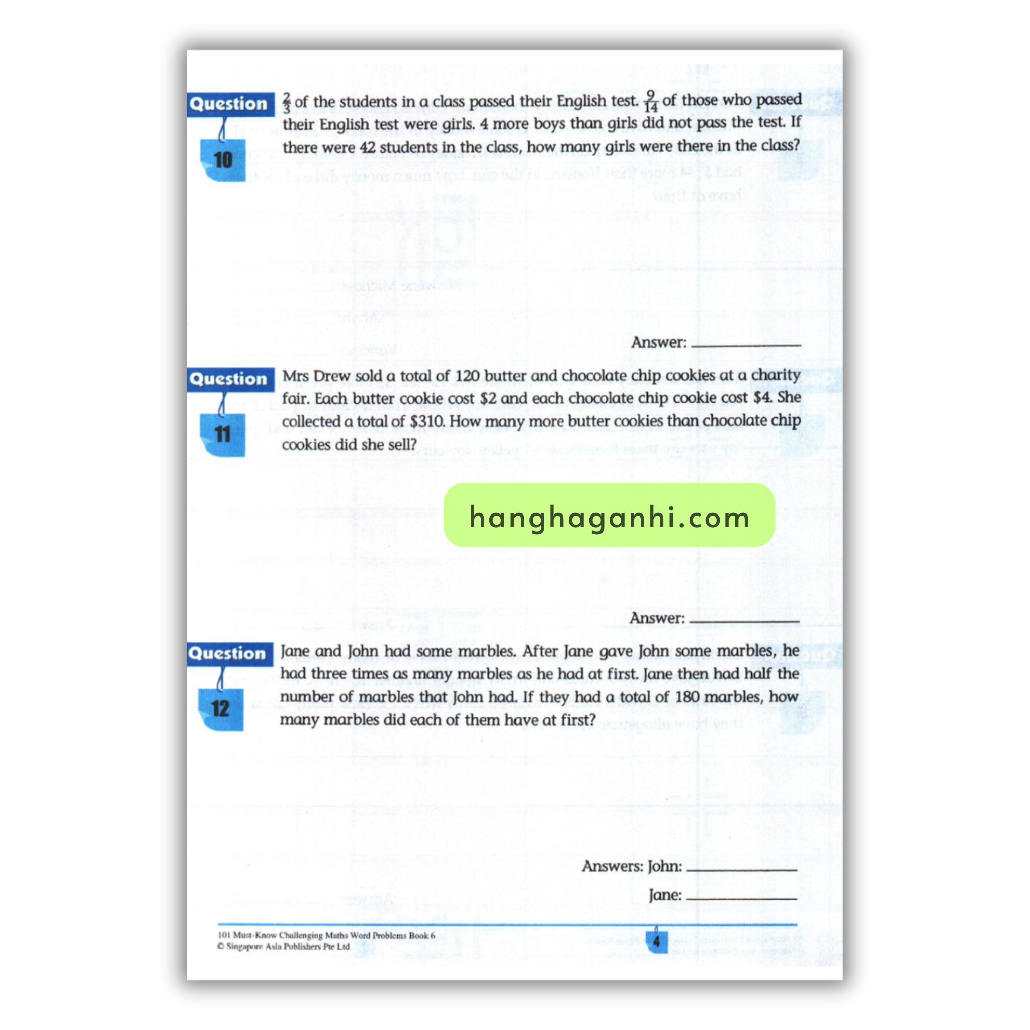 [Sách] 101 Must- Know Challenging Maths Word Problems Book 6_thumbnail_8