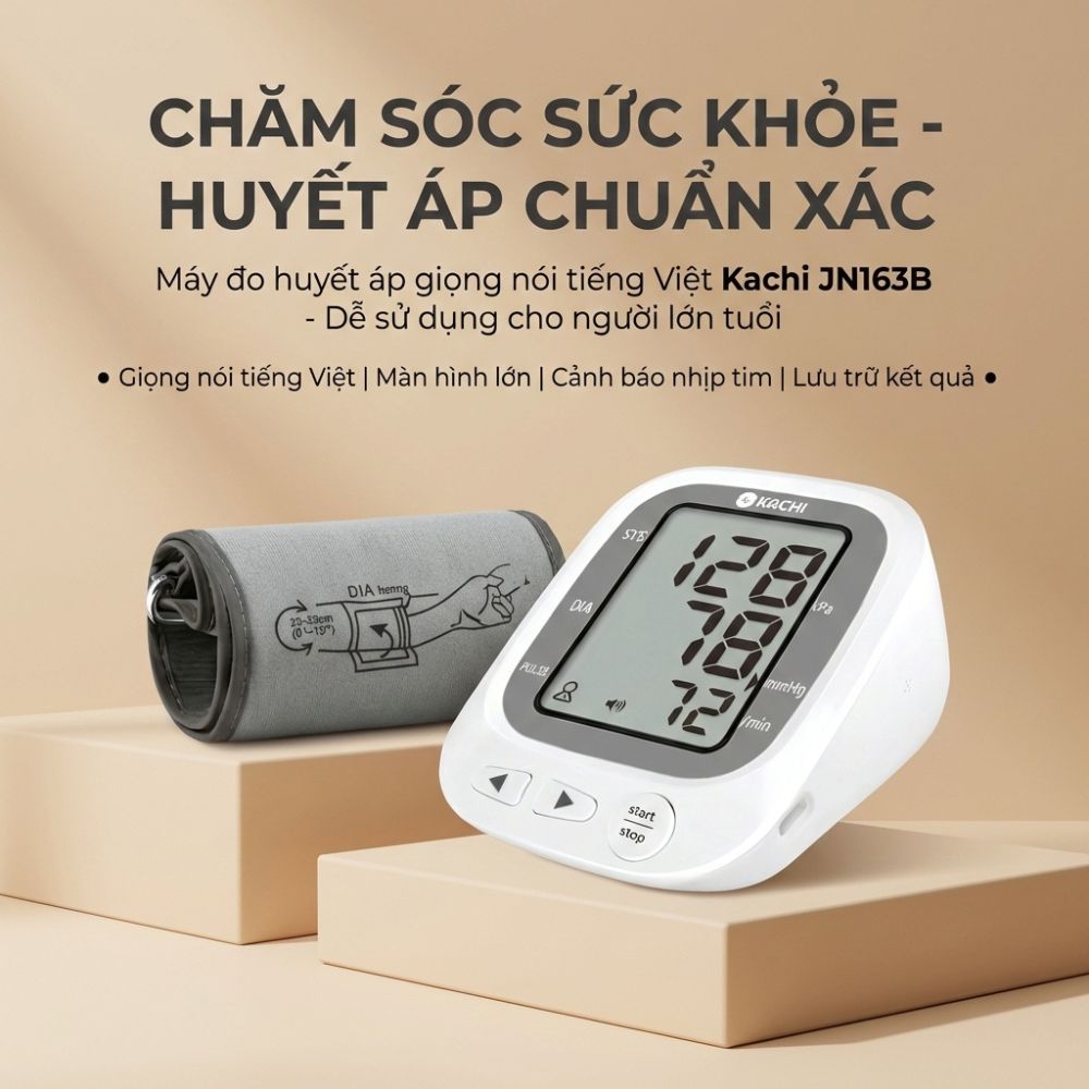 Máy đo huyết áp giọng nói tiếng Việt Kachi JN-163B