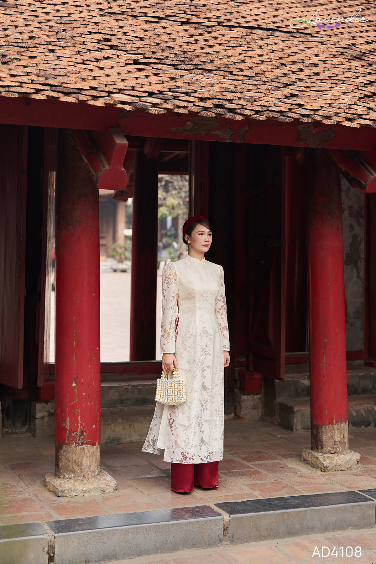 Áo dài phối họa tiết hoa AD4108_thumbnail_7