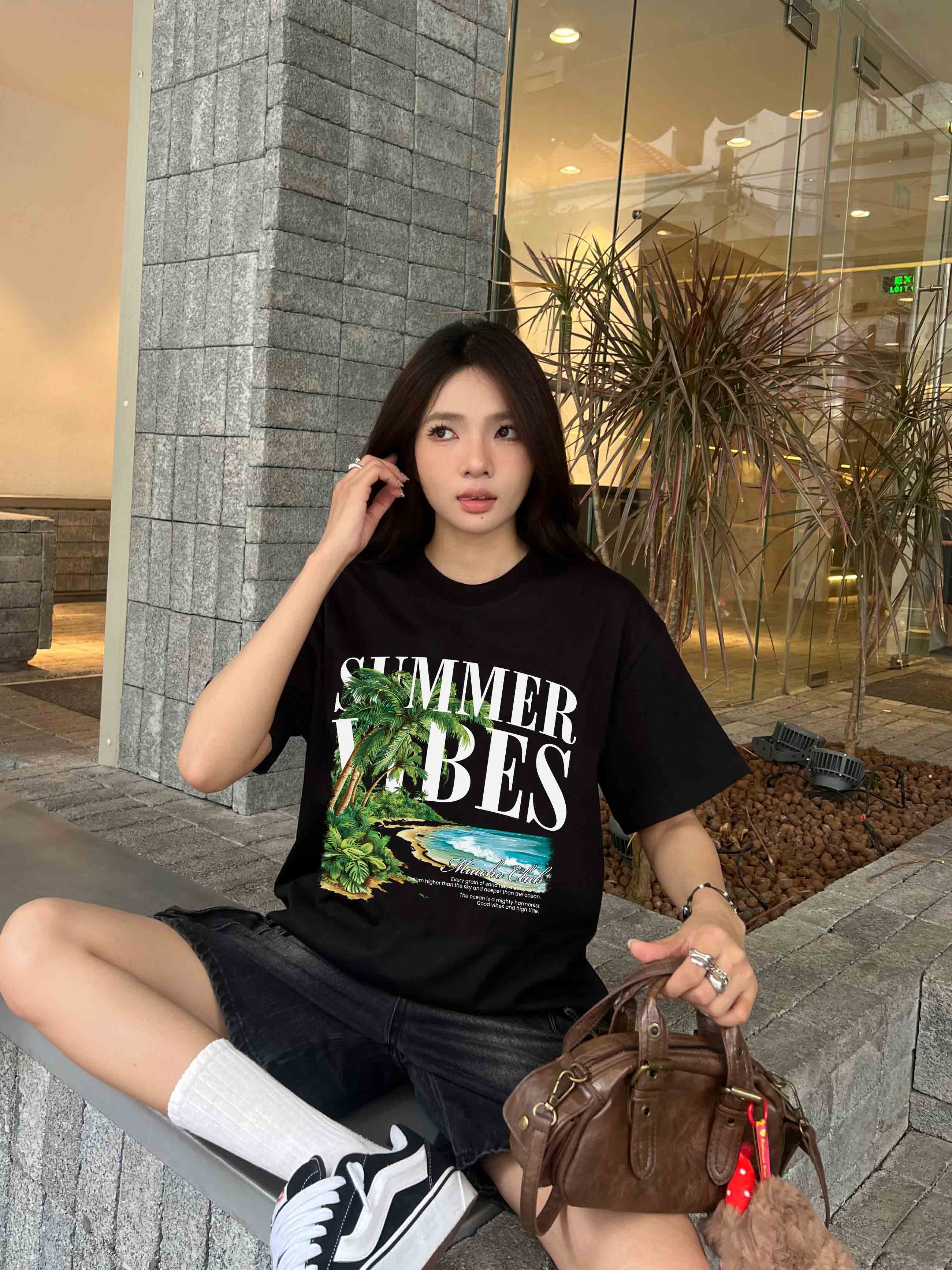 Áo thun boxy hè biển AXD2441 Miucho chất vải cotton 2 chiều cao cấp dày dặn đứng form in mix_thumbnail_2