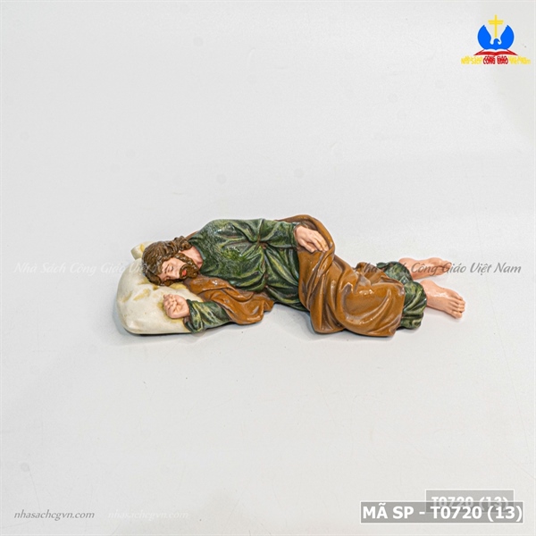Tượng Thánh Giuse ngủ 15cm vẽ tay Beconi_thumbnail_2