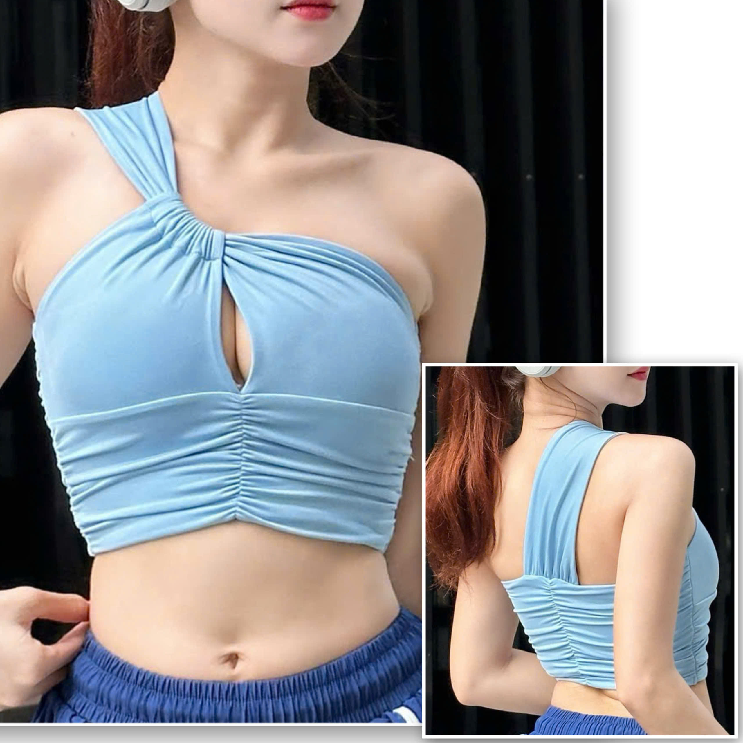 Áo Bra Thể Thao Lệch Vai Nhún_thumbnail_9