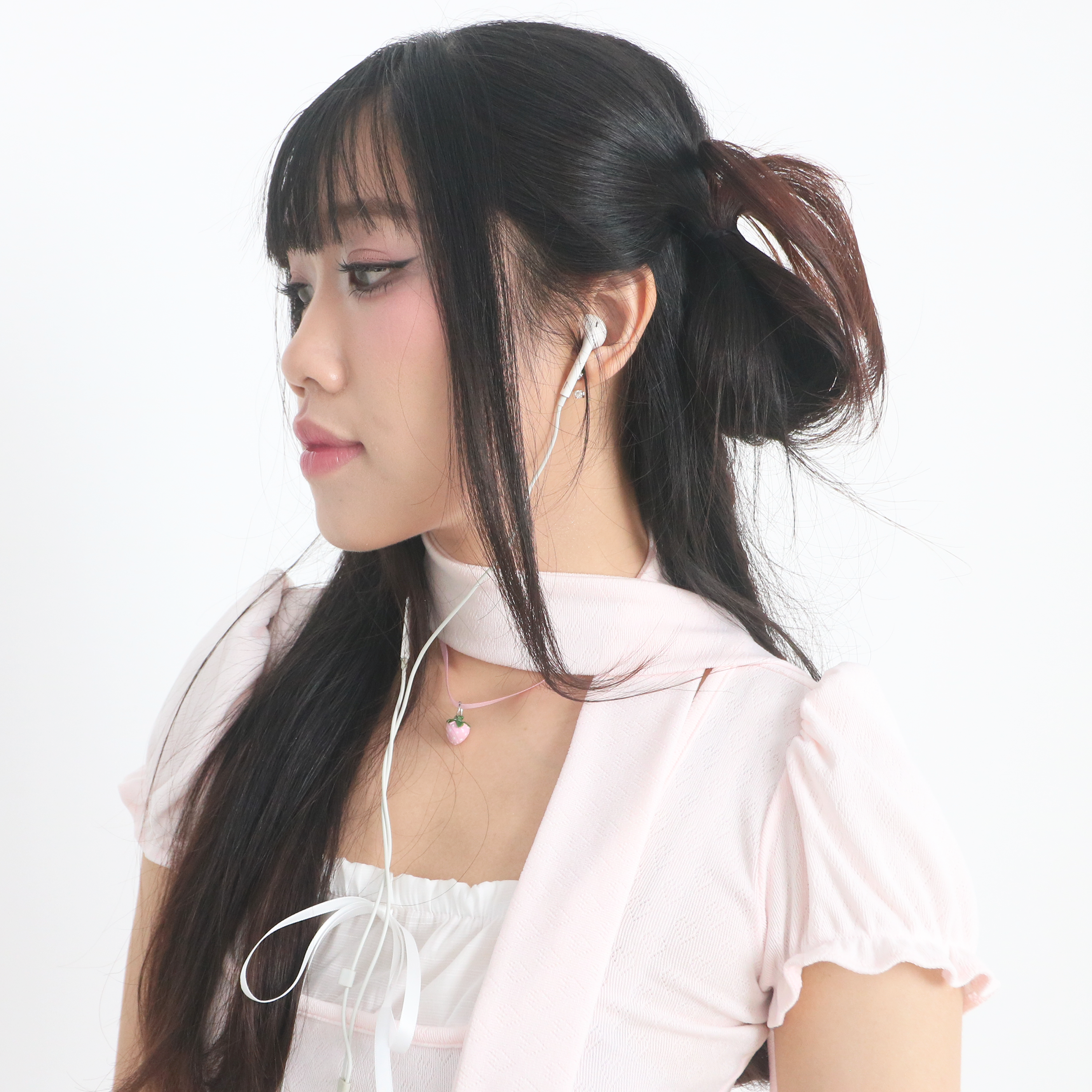 SCARF IN APRICOT PINK