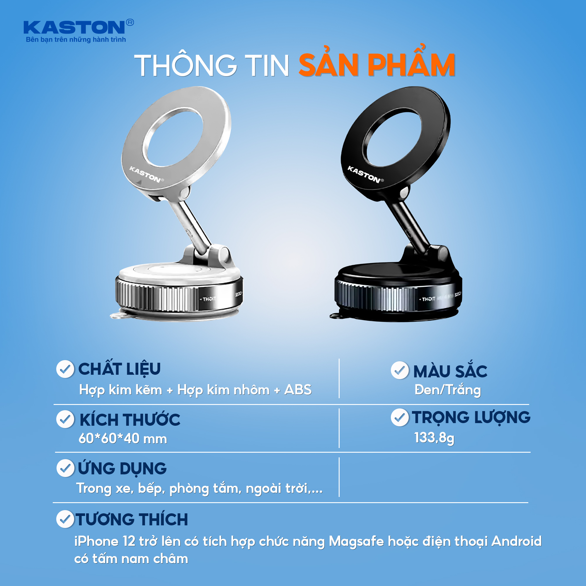 Giá đỡ điện thoại ô tô Kaston_thumbnail_12