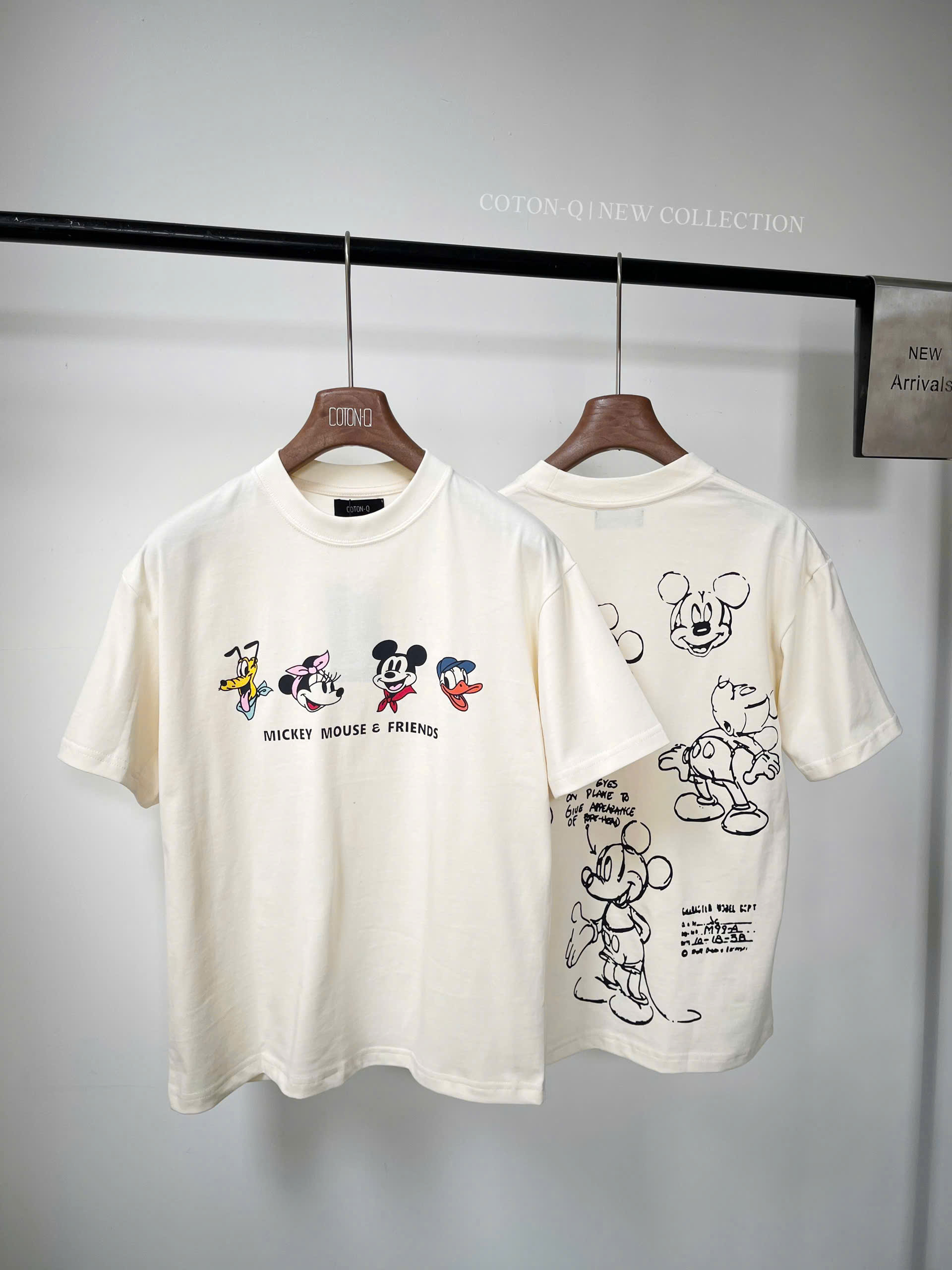 HA11 - Áo thun kem in chuột