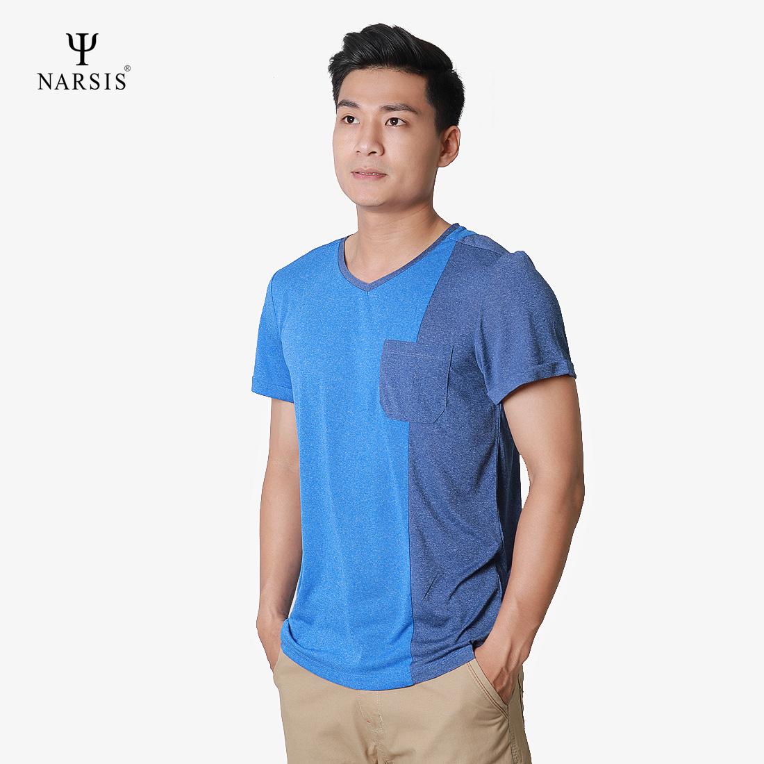 ÁO NAM CT NARSIS D8051A NARSIS CHẤT LIỆU THOÁNG MÁT, DỄ CHỊU, THOẢI MÁI CẢ NGÀY, DỄ VẬN ĐỘNG