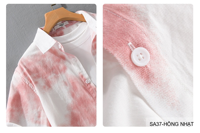 SA37 - Áo sơ mi nam tay ngắn cổ lật in hoa tie-dye phong cách Hàn Quốc mùa hè_thumbnail_8