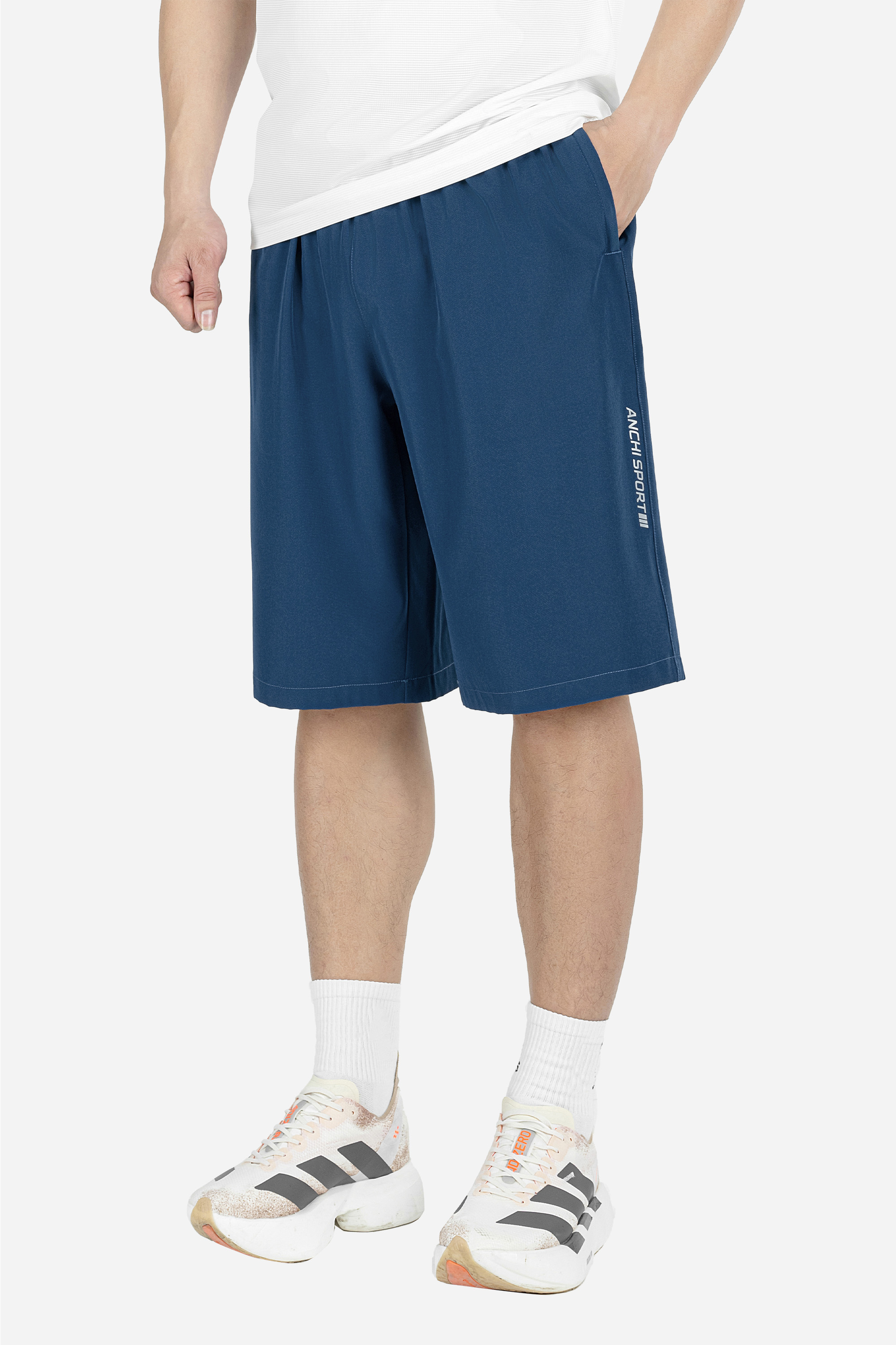 Quần Soọc Gió Exdry Nam Trung Niên ANCHI Dáng Suông Dài Qua Gối Màu Ghi Đậm_thumbnail_45