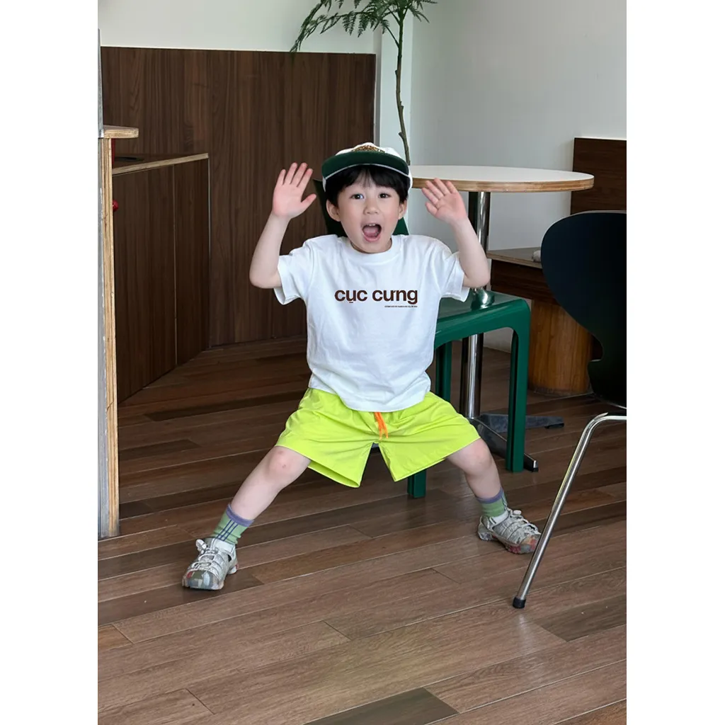 Áo thun kid basic form rộng Kado vải cotton thoáng mát thoải mái cả ngày in typography 2898_thumbnail_3