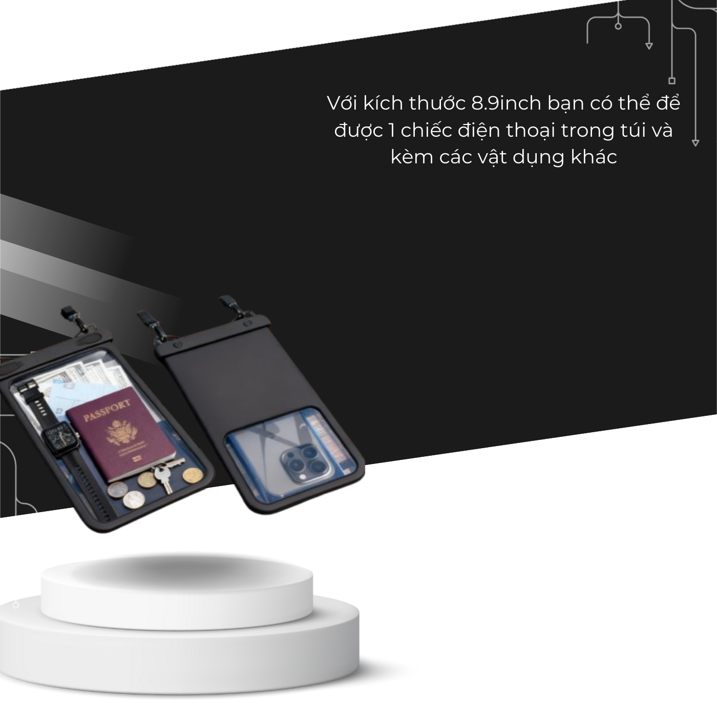 Túi chống nước size to dành cho điện thoại bảo vệ điện thoại khi đang ở dưới nước_thumbnail_2