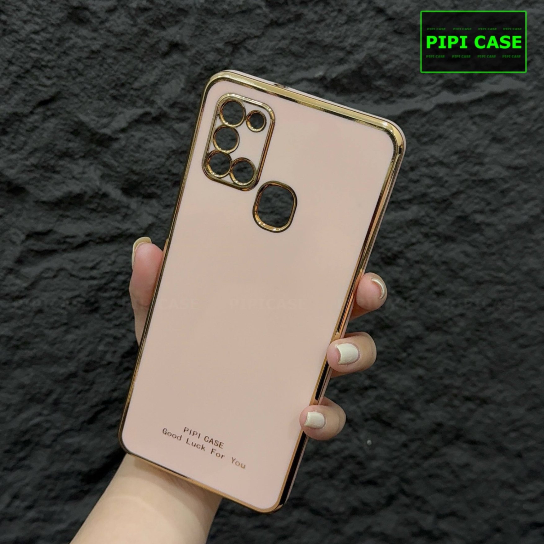 Ốp Lưng Samsung A21S - Royal - Vàng Hồng