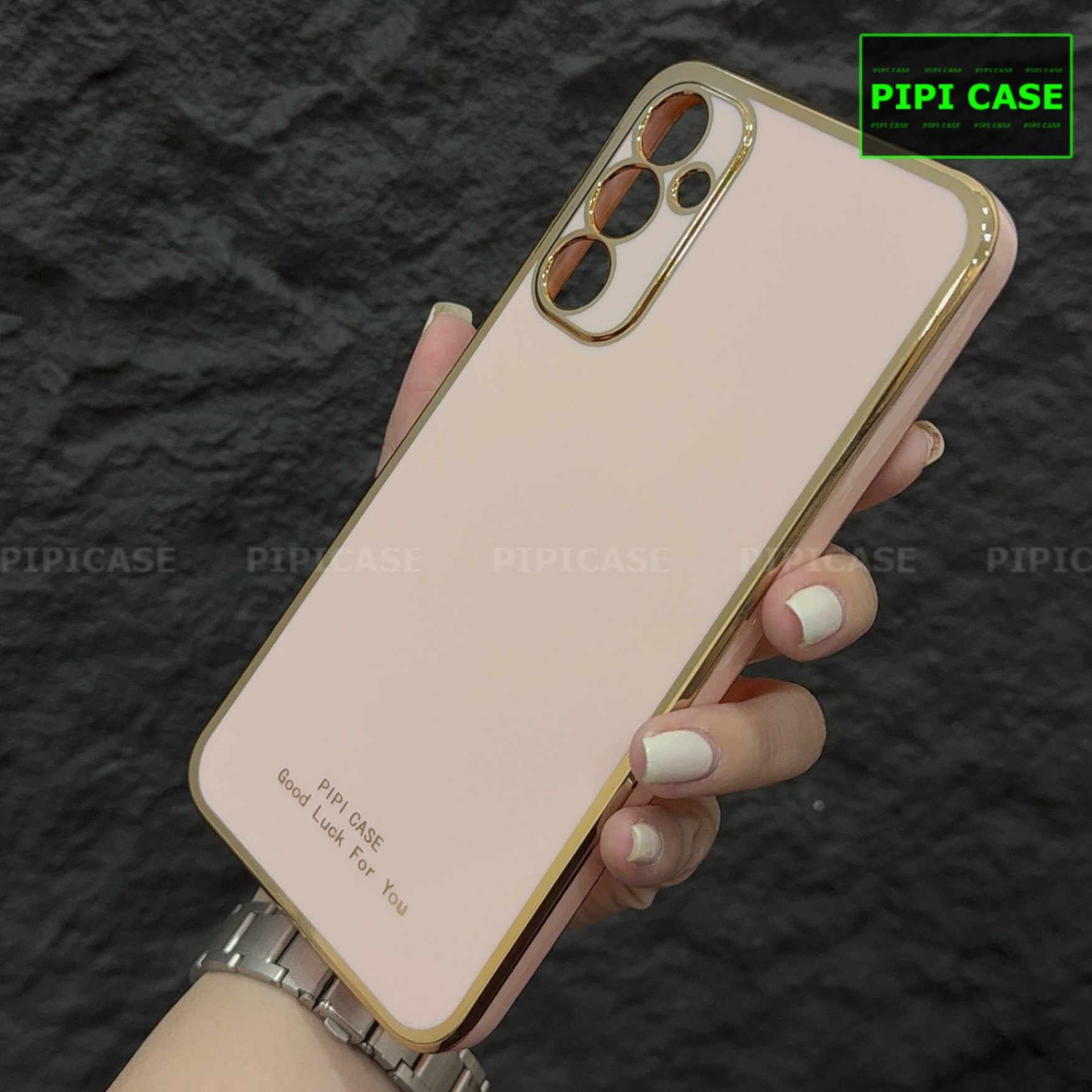 Ốp Lưng Samsung A34 - Royal - Vàng Hồng