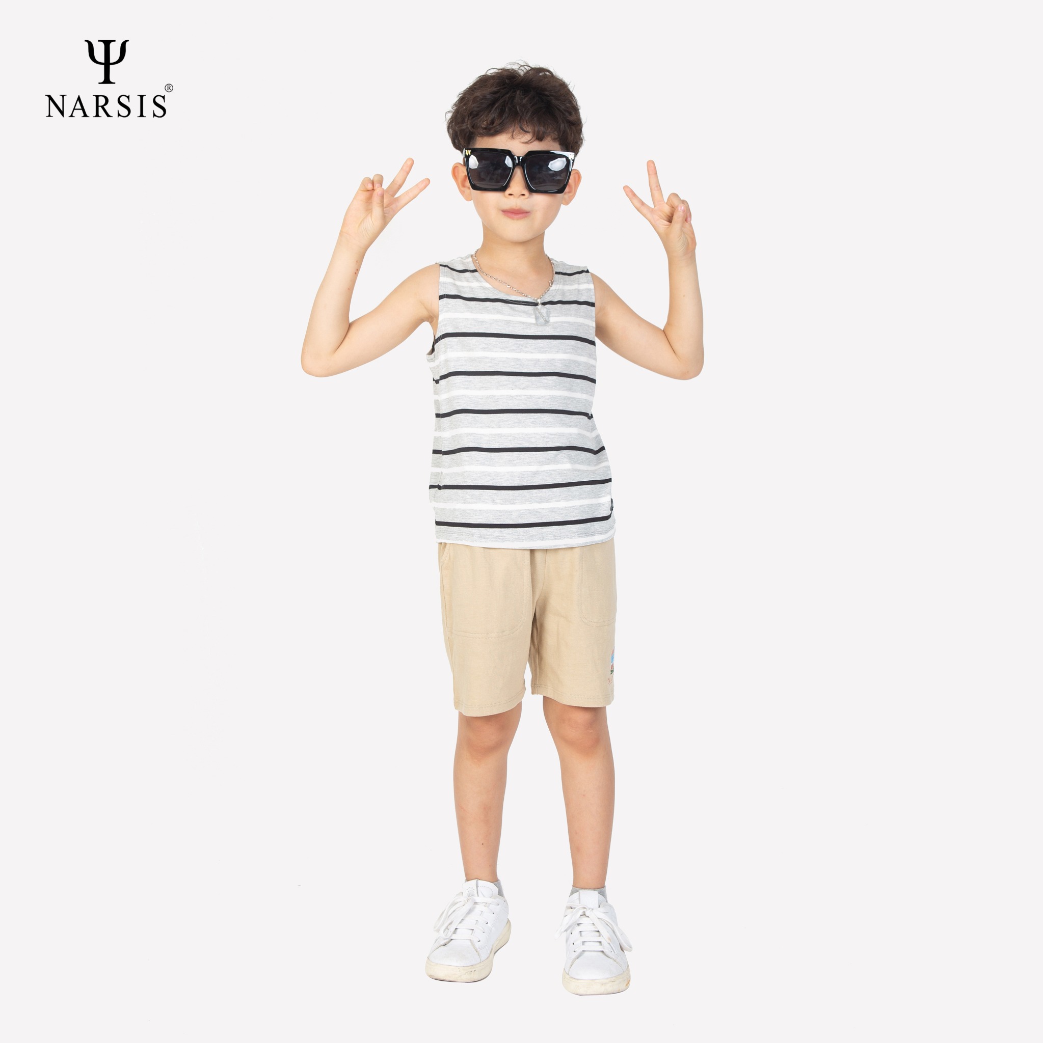 QUẦN ĐÙI BÉ TRAI KS1005 NARSIS CHẤT LIỆU THOÁNG MÁT, DỄ CHỊU, THOẢI MÁI CẢ NGÀY, DỄ VẬN ĐỘNG_thumbnail_2