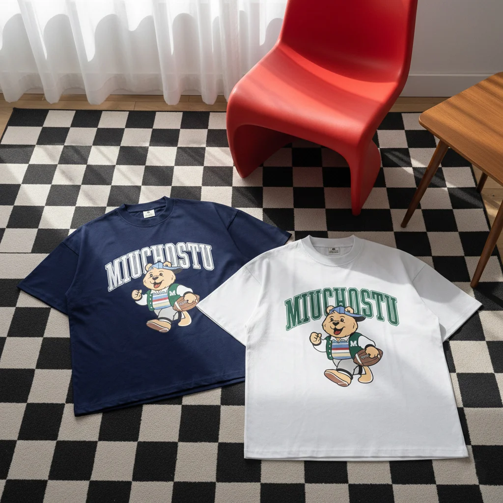 Áo thun boxy Gấu Teddy dễ thương Miucho 3091_thumbnail_7