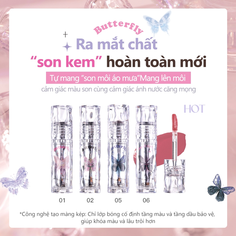 [FLORTTE] Son tint bóng Flortte Butterfly 2.6g