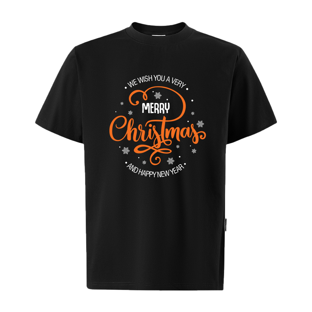 Áo phông nam giáng sinh noel form rộng cổ tròn vải cotton thoáng mát 1798 Miucho Iconic in typography_thumbnail_0