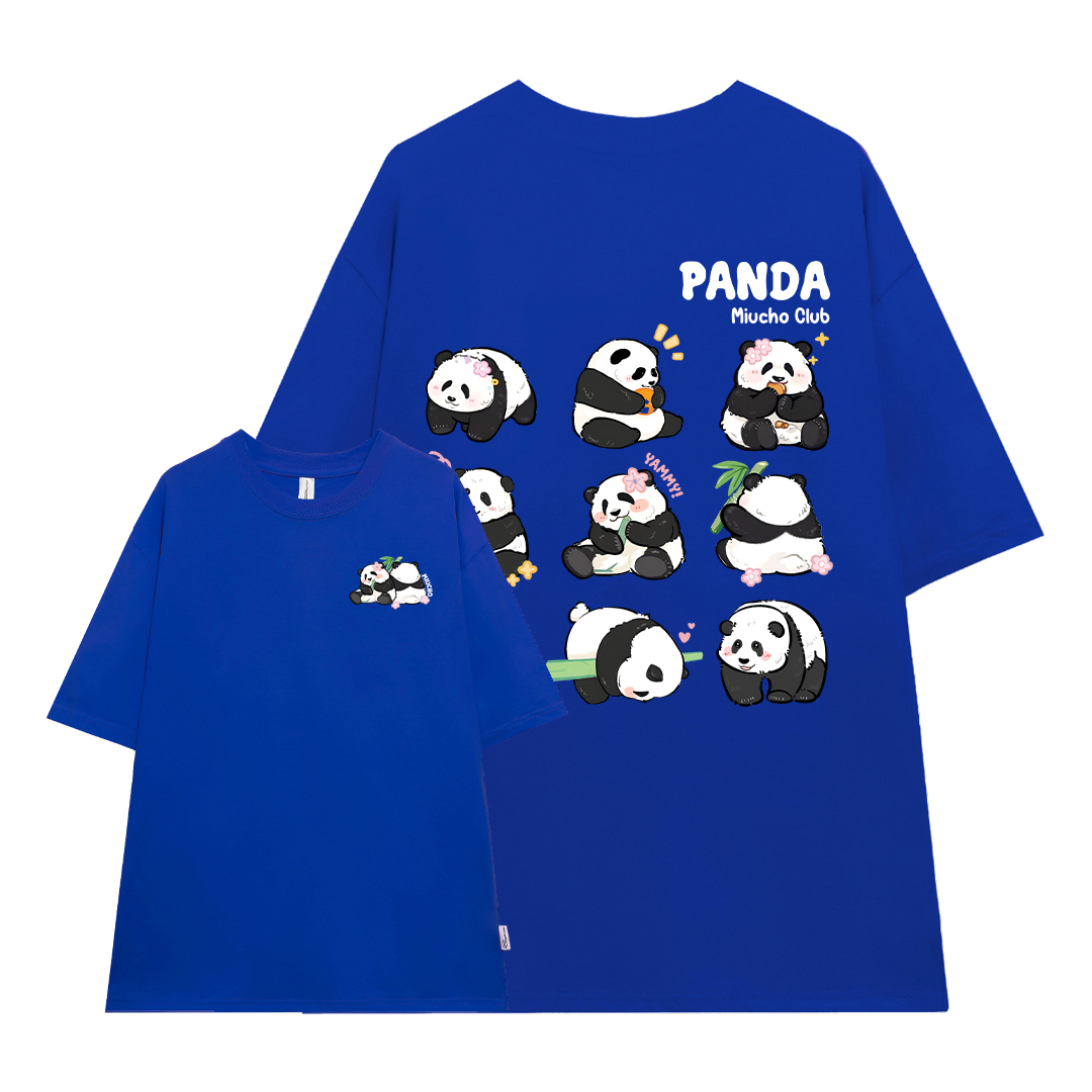 Áo thun Gấu trúc panda dễ thương form rộng local brand ATD1221 Miucho tay ngắn vải cotton thoáng mát cổ tròn in mix_thumbnail_15
