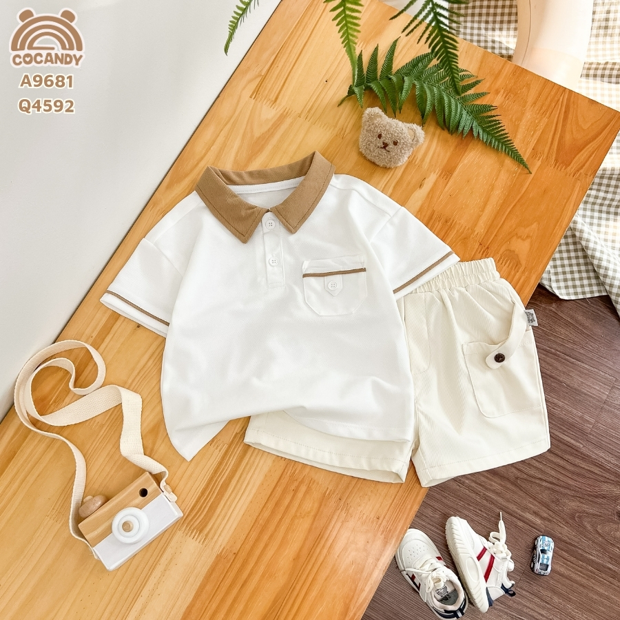 Quần cộc kaki BE SÁNG túi ốp kiểu 2 bên_thumbnail_2