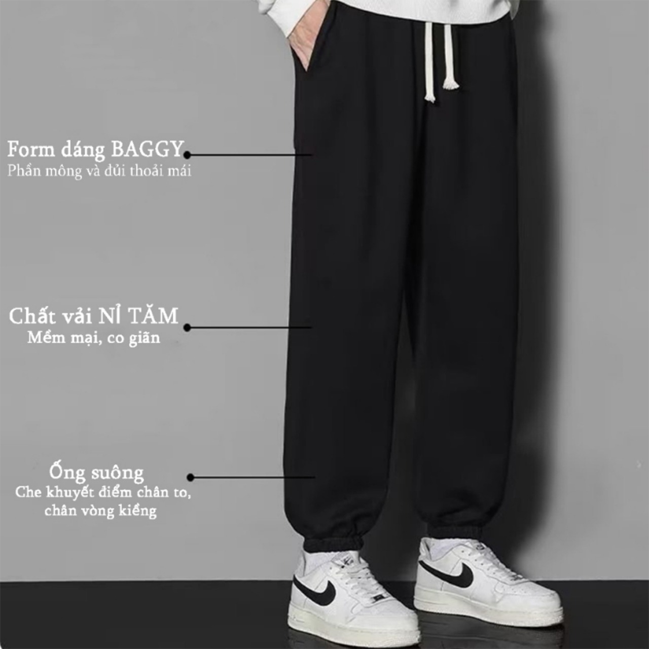 Quần Nỉ Tăm Jogger Unisex _thumbnail_12
