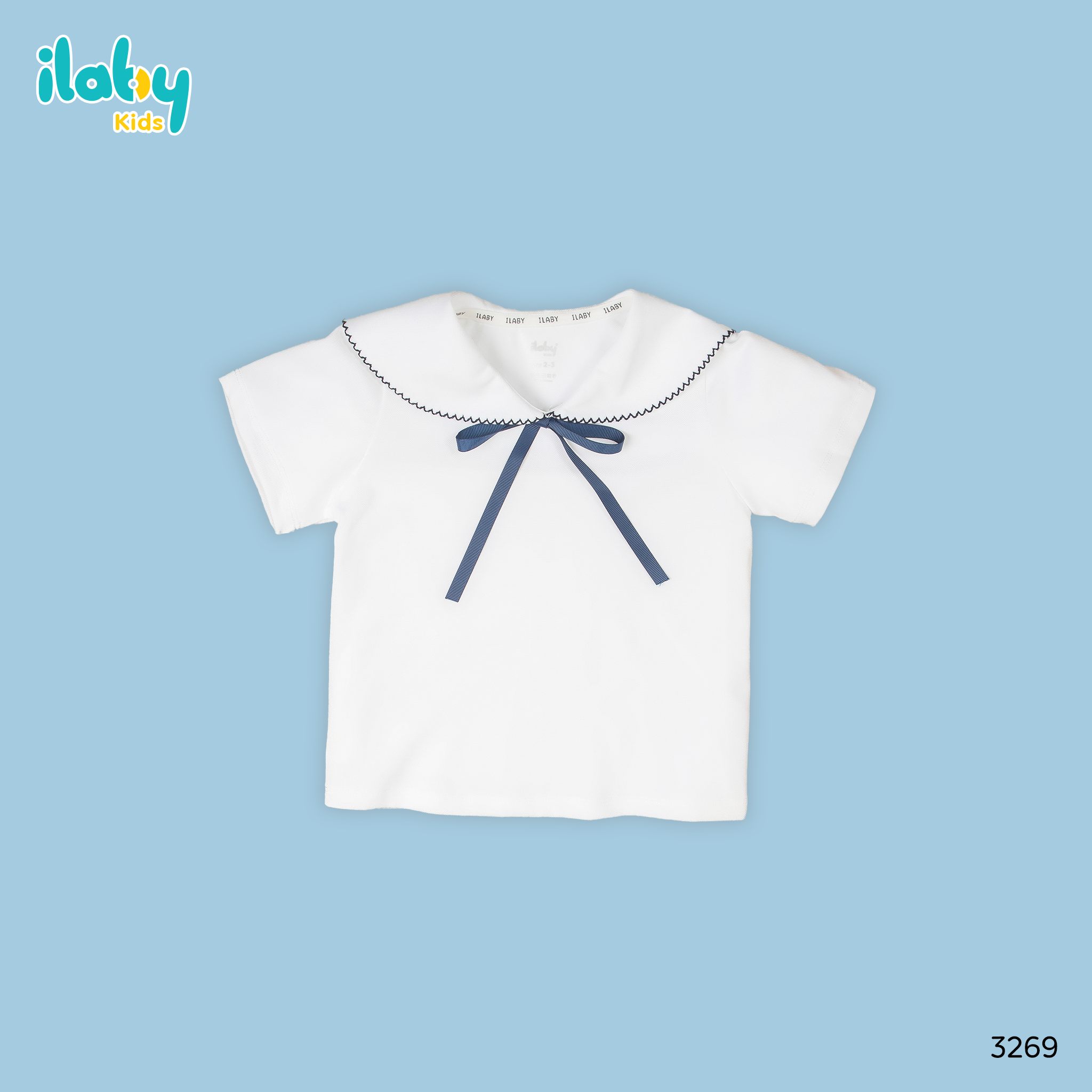 Áo cổ thủy thủ thêu Rode