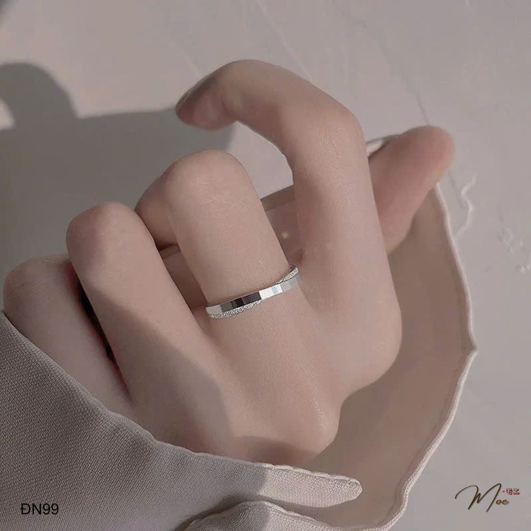 ĐN99 - Nhẫn đôi dải chéo vĩnh cửu basic (FREEsize CÓ KHẮC IN)_thumbnail_2