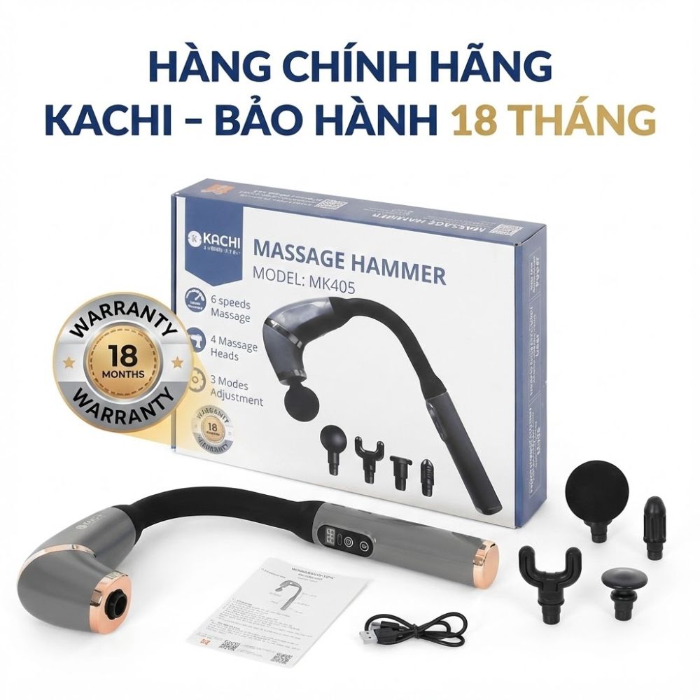 Gậy Massage Kachi MK405 – Súng Massage Cầm Tay Có Tay Nối Dài, Thư Giãn Sâu Từng Nhóm Cơ_thumbnail_8