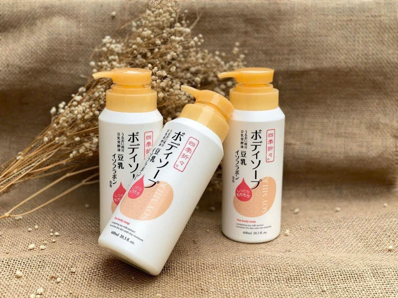 Sữa Tắm Soy Milk The Body Soap Nhật Bản (600ml)