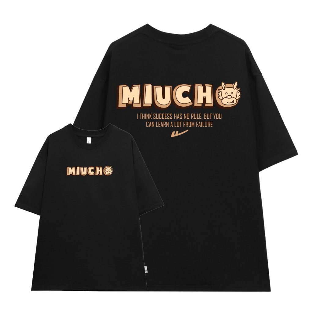 Áo thun nam form rộng local brand ATD821 Miucho Man tay ngắn vải cotton cổ tròn in typography_thumbnail_6