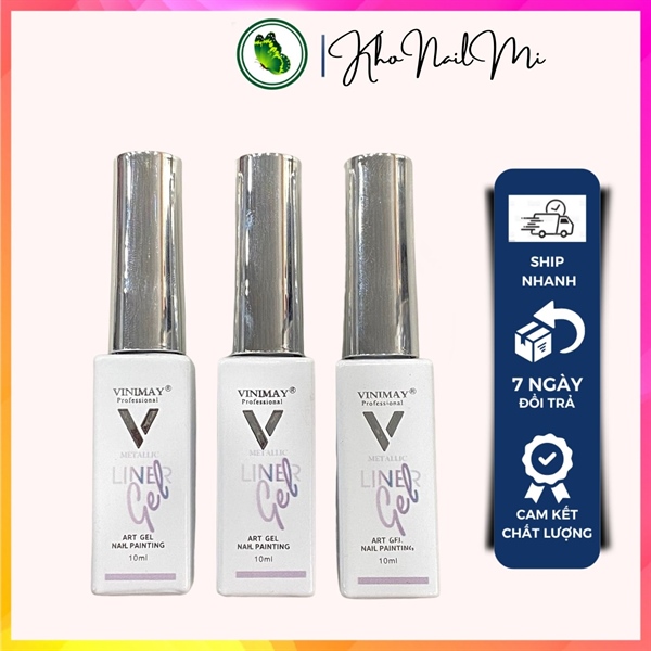 Gel cọ nét - Metal - Bạc Silver - Vinimay