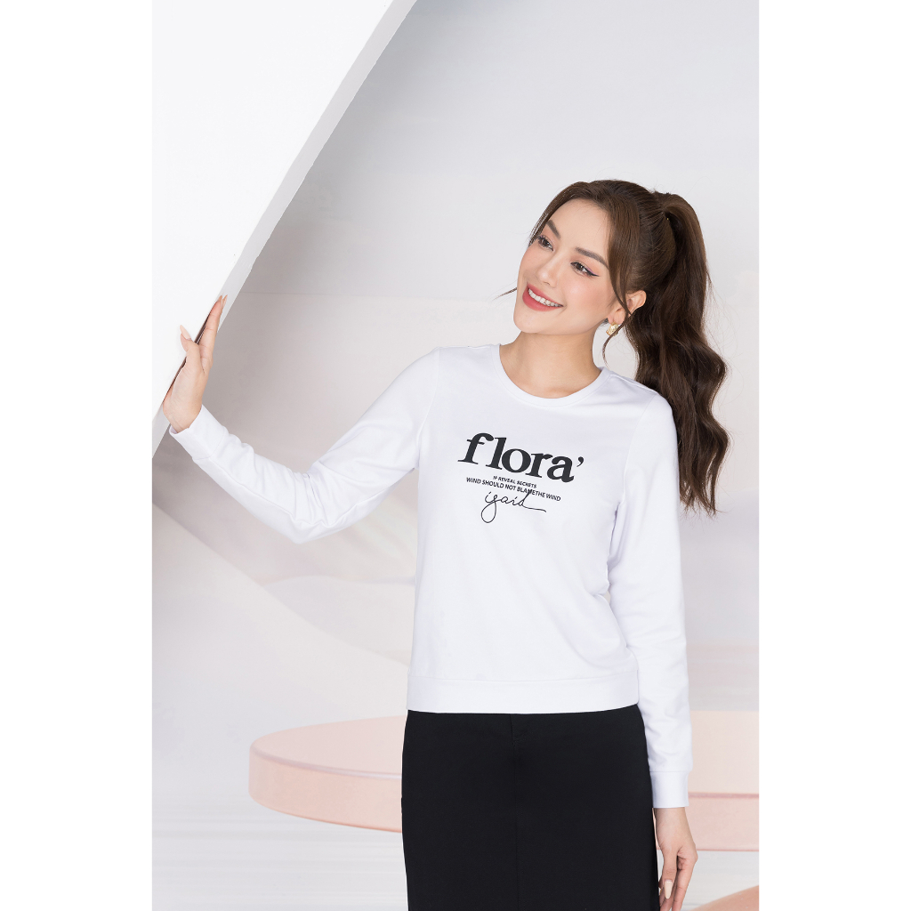 Áo nỉ nữ tay dài bo gấu - áo nỉ da cá thu đông - LOZA LT001_thumbnail_2