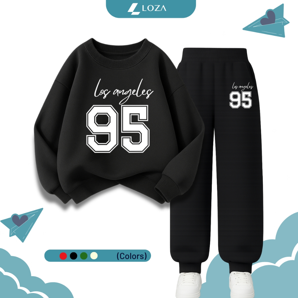 Bộ nỉ cho bé trai in số 95 - Loza Kids BI174_thumbnail_2