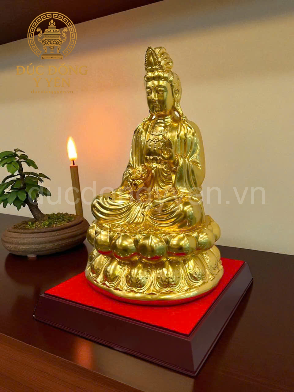 Tượng Đại Thế Chí Bồ Tát dát vàng 9999_thumbnail_0