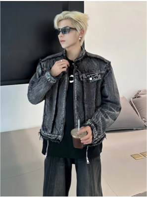 Áo Khoác Jeans Phong Cách Tối Giản_thumbnail_4