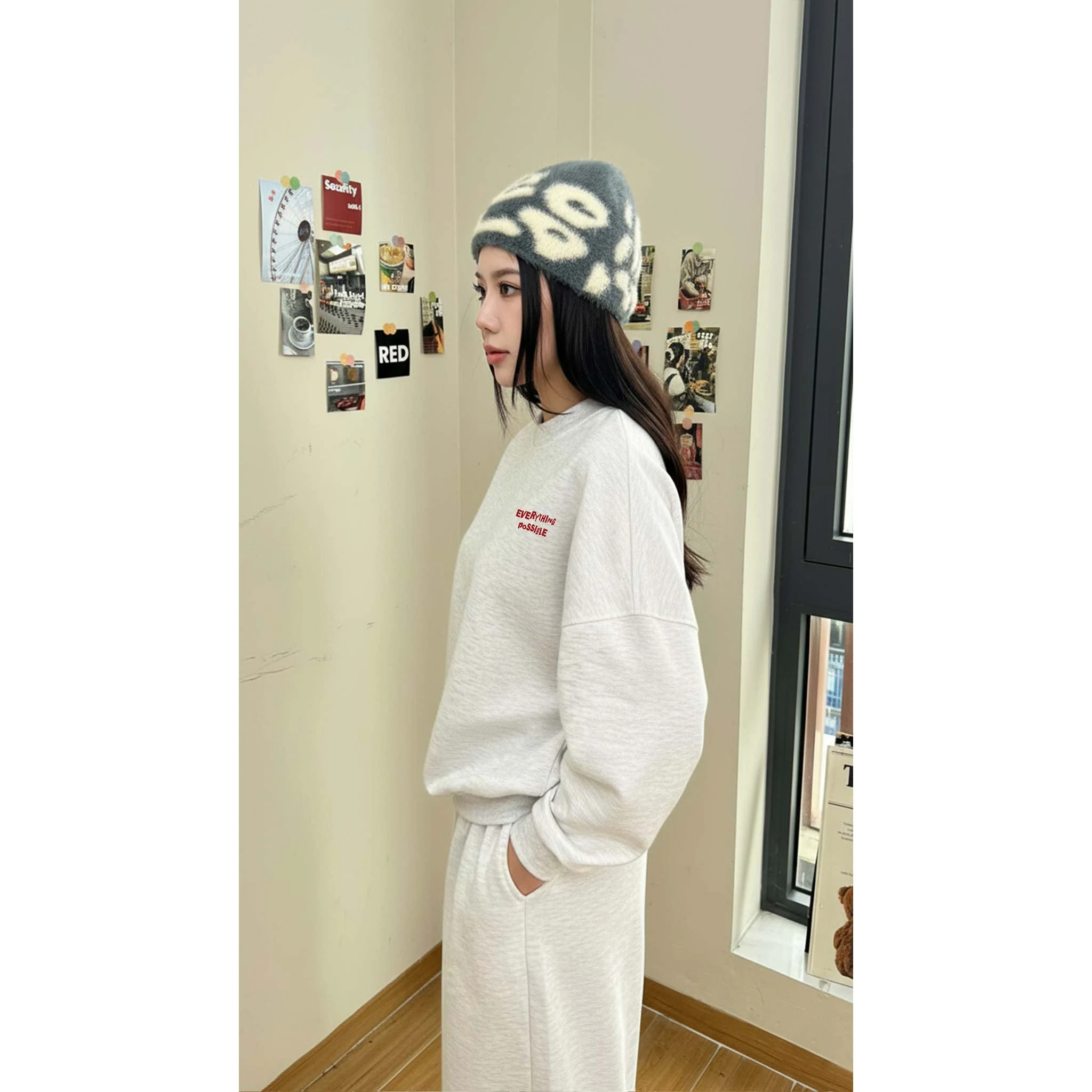 Áo Sweater form boxy local brand Miucho nỉ 2 da thoáng mát thấm hút tốt cổ tròn in basic 2841_thumbnail_6