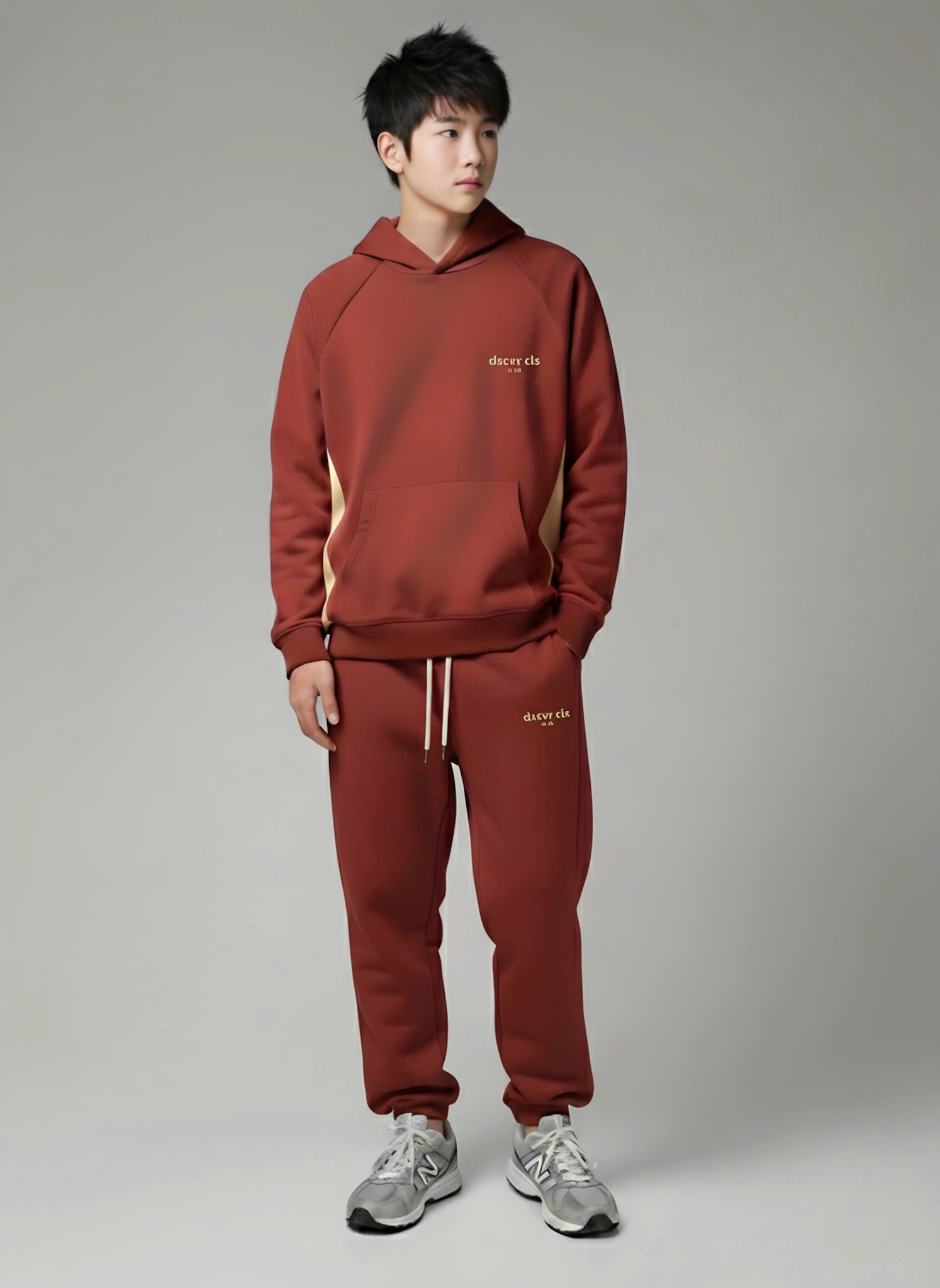 Quần nỉ bé trai nâu đất phối dọc_thumbnail_3