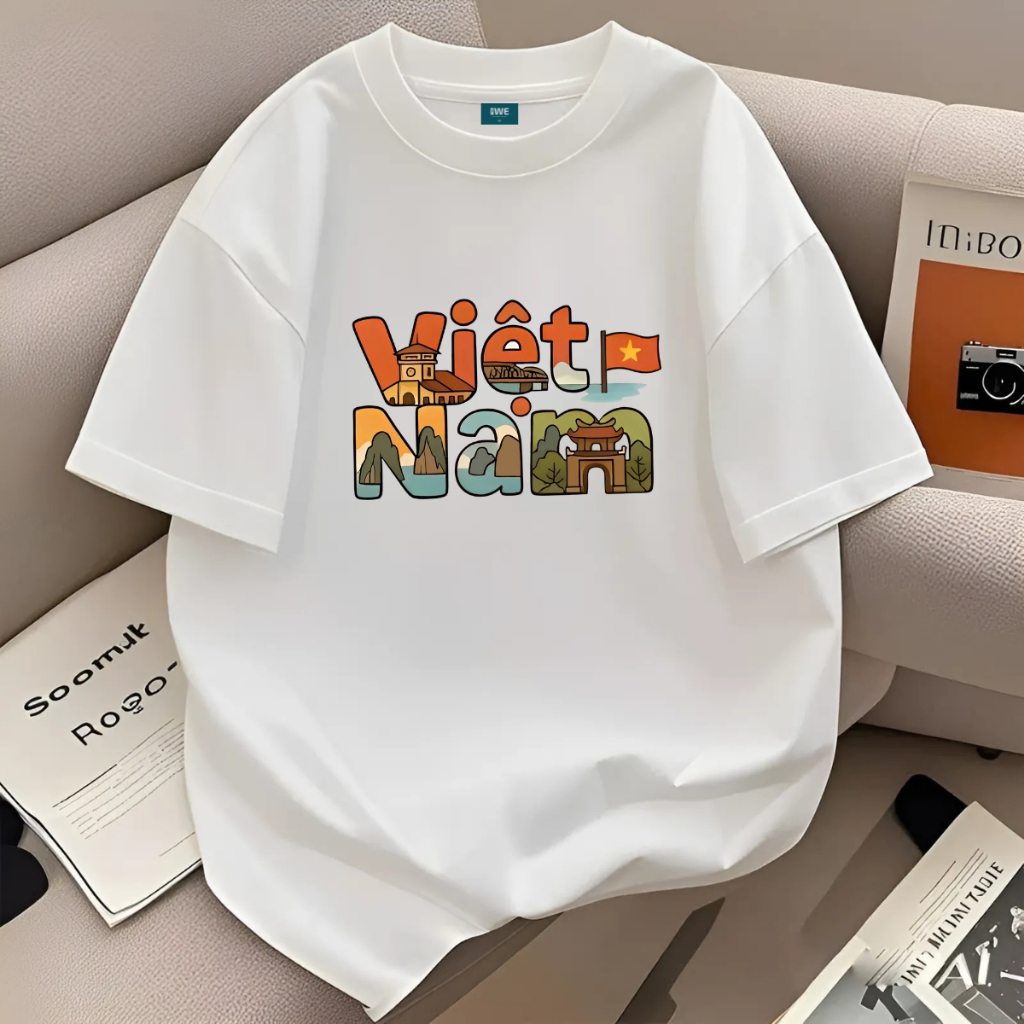 Áo phông Việt Nam dáng oversize rộng chất cotton 250 gsm local brand We Tee - WU1101 WU1101