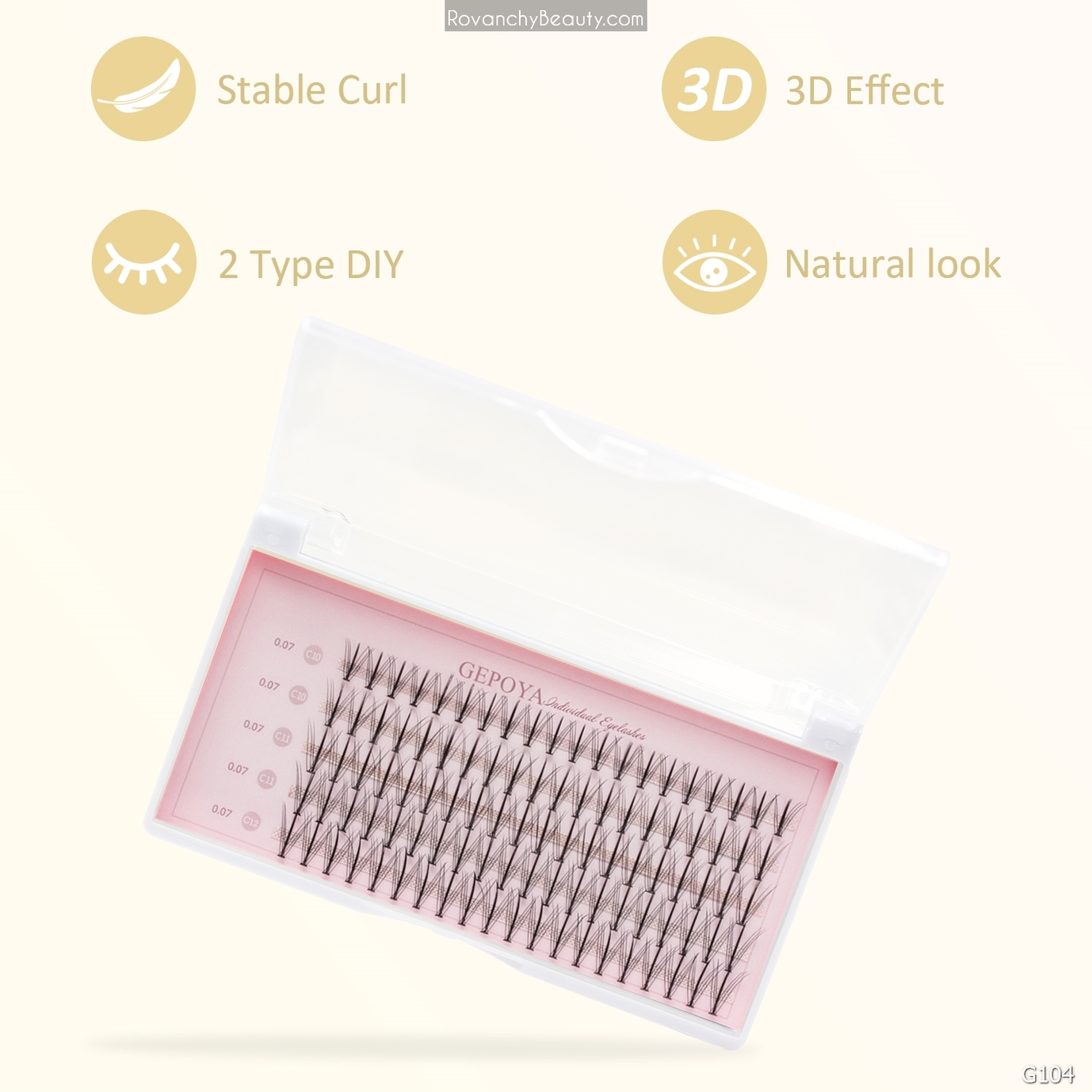 G104 Mi Lẻ GEPORA 100 Sợi, Siêu Tự Nhiên, Mềm Nhẹ, Không Keo Thừa, Tái Sử Dụng_thumbnail_19