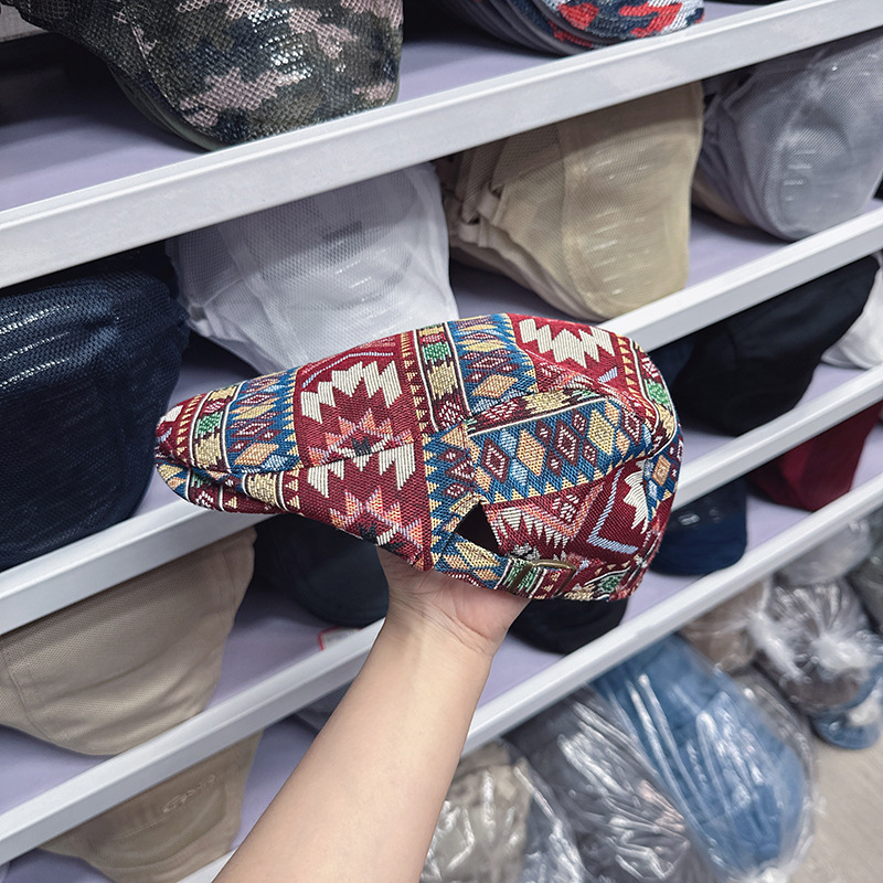 Mũ beret hoạ tiết thổ cẩm HZ2528_thumbnail_15