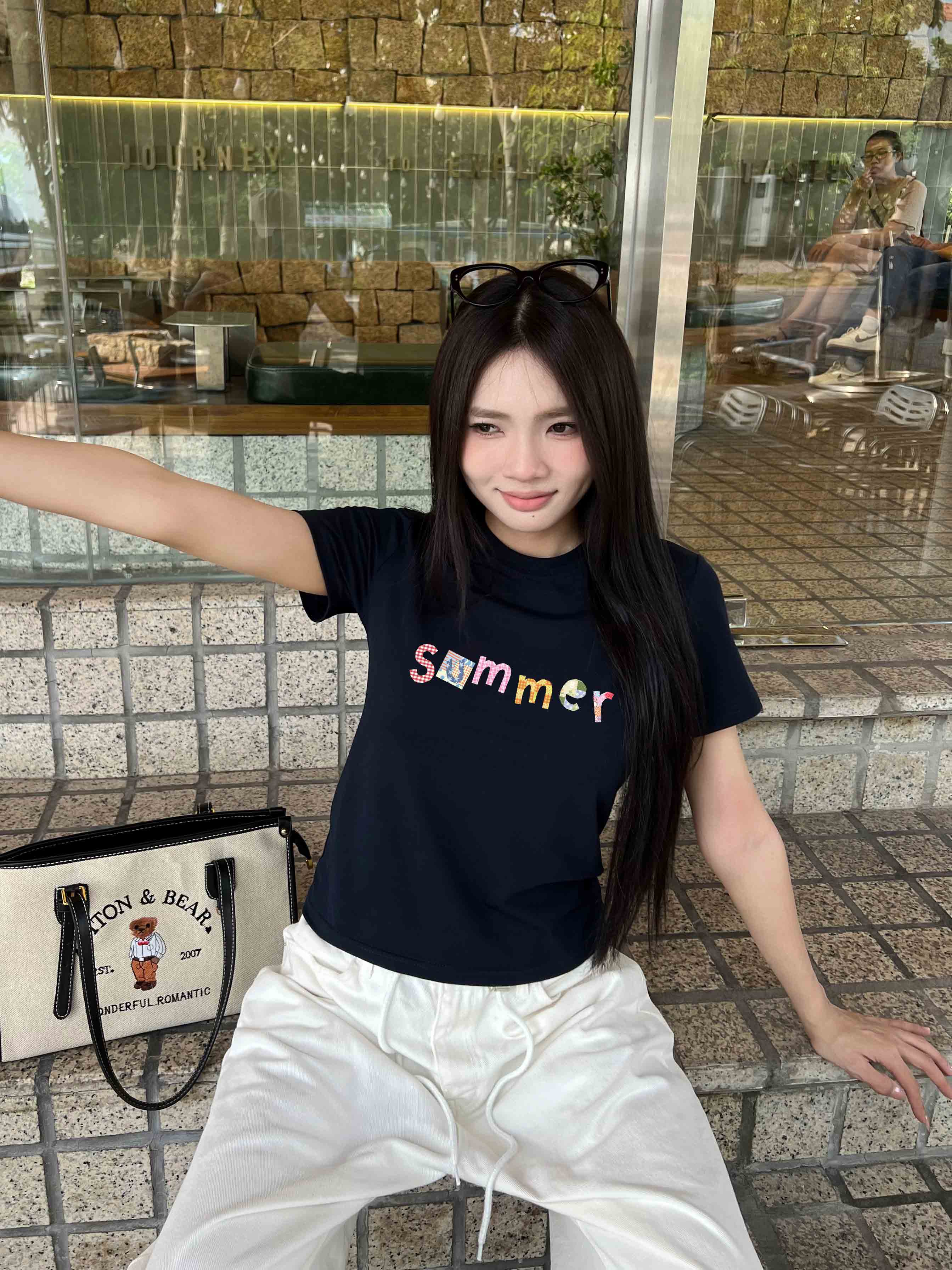 Áo baby tee ôm body hè biển 2191 Miucho cổ tròn vải cotton 4c thoáng mát in mix_thumbnail_3