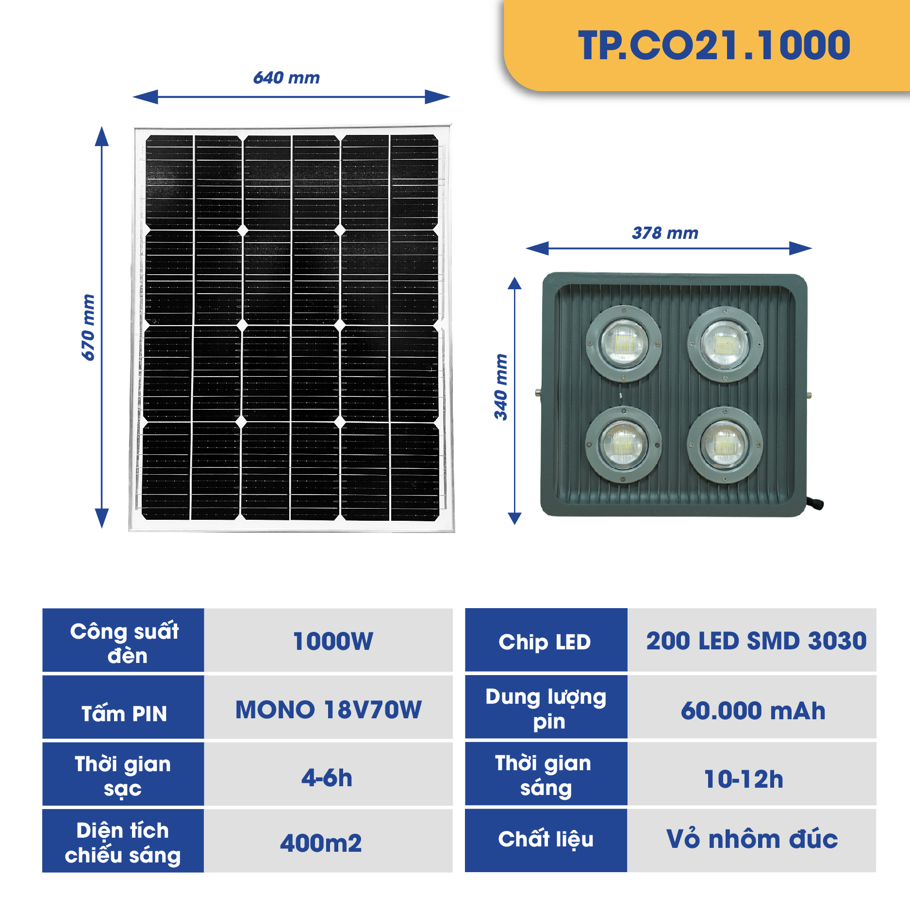 Đèn pha COB LAVA V1 năng lượng mặt trời TP SOLAR PRO CO21_thumbnail_0