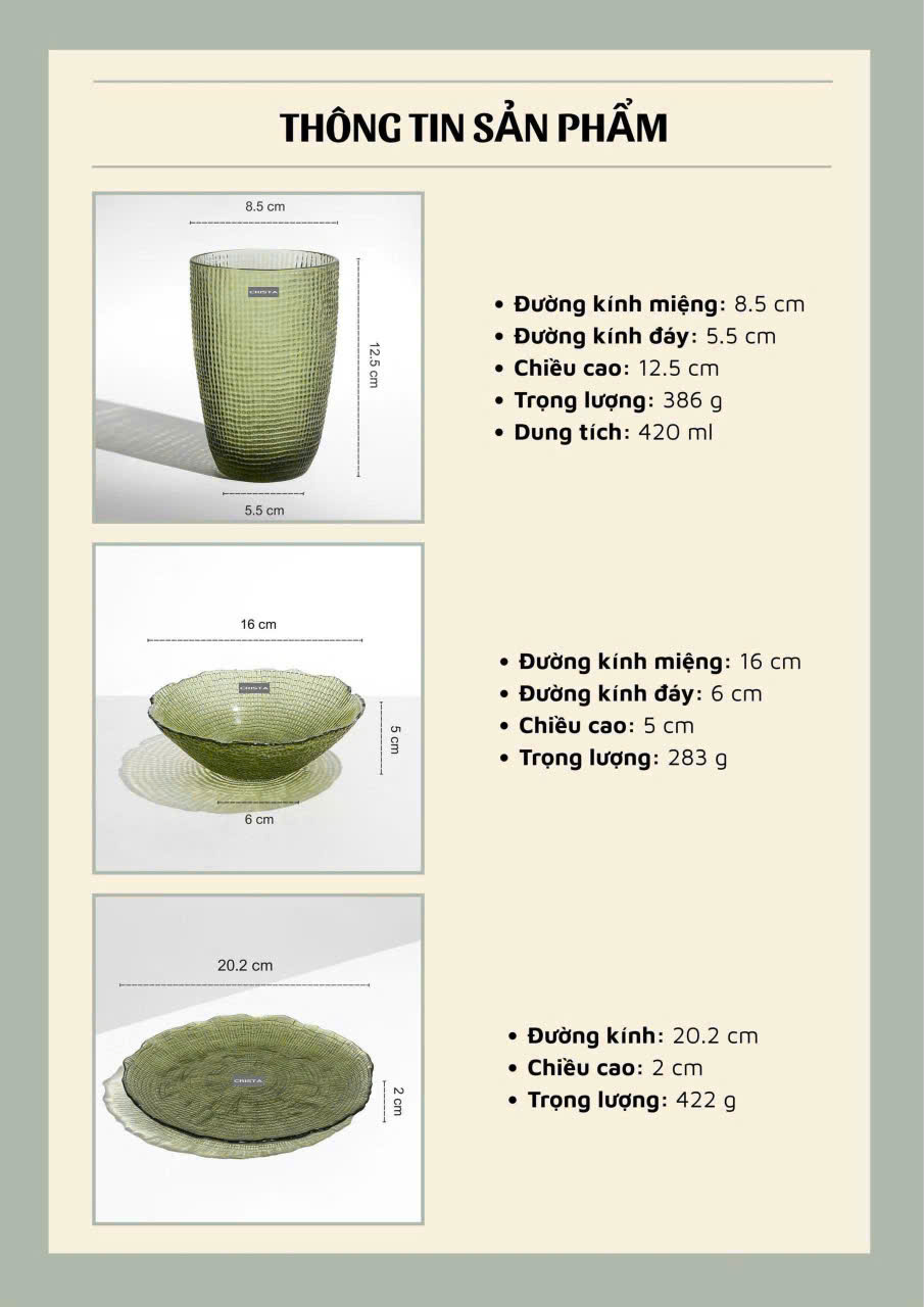 Bộ 6 món thủy tinh CRISTA HOME vân lưới dập nổi_thumbnail_20