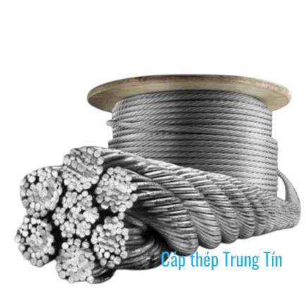Cáp thép chống xoắn có dầu 35Wx7 phi 12 