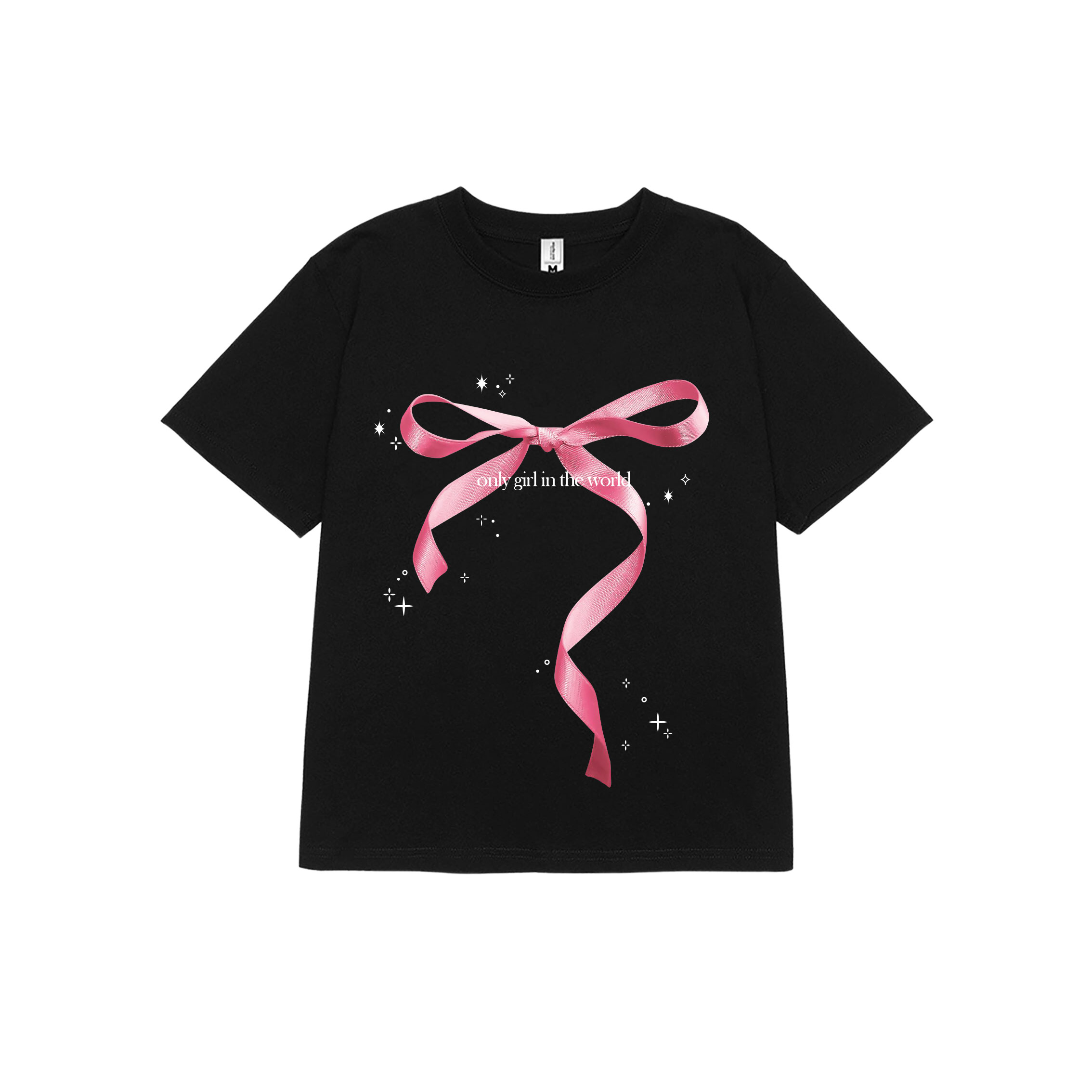 Áo thun baby tee hình nơ form ôm xinh xắn ABD849 Miucho tay ngắn vải Cotton Cổ tròn hotrend in basic_thumbnail_12