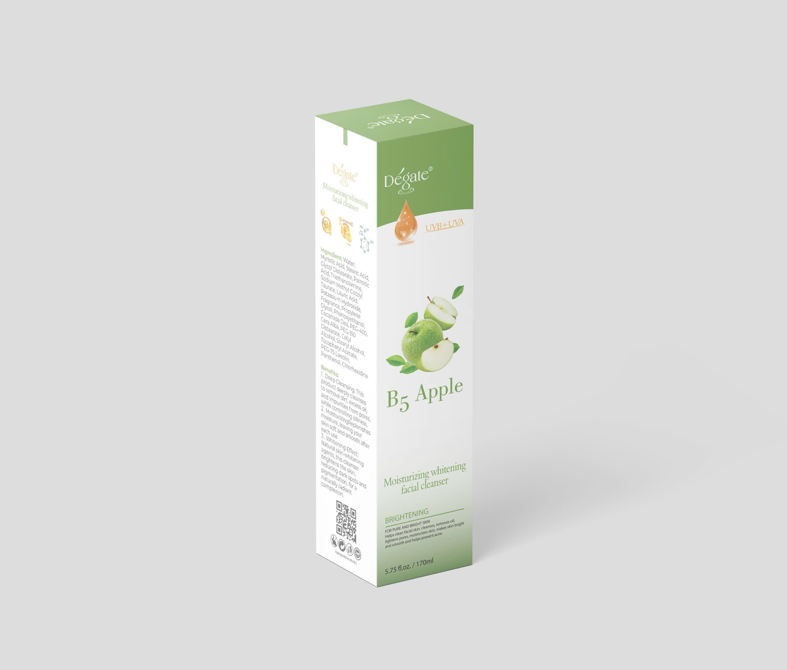 SỮA RỬA MẶT DƯỠNG ẨM TRẮNG DA DEGATE TÁO